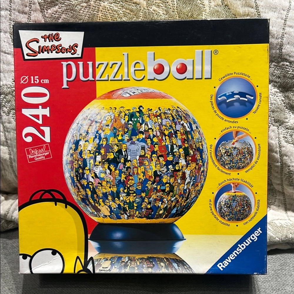 Ravensburger 🔴3/$25! 🔴 The Simpsons Puzzleball 240 piece jigsaw puzzle